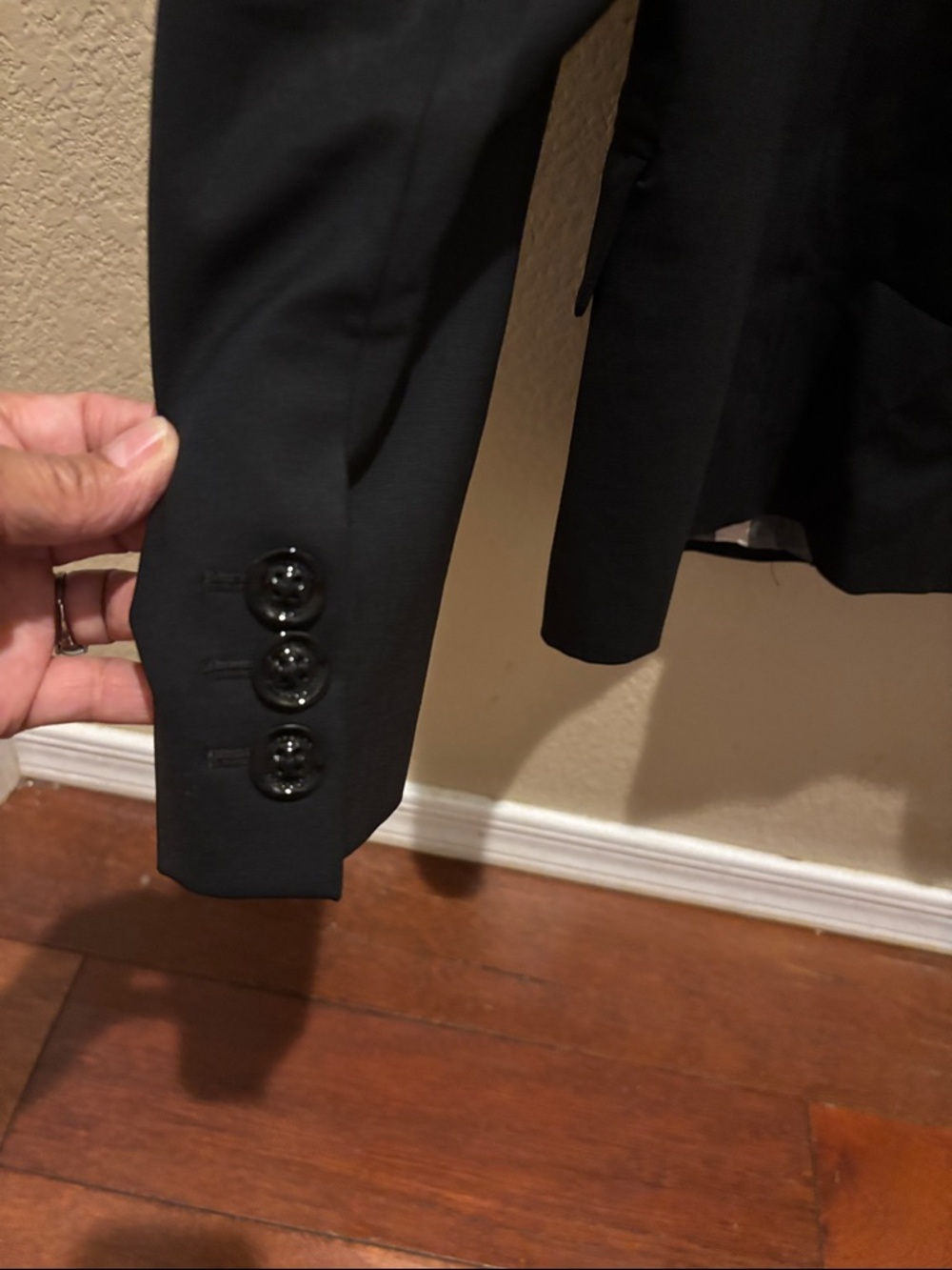 Burberry Black Women's Two-Button Tailored Blazer - Picture 4 of 5